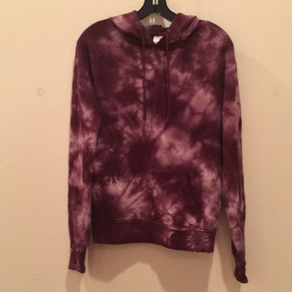 Dark Purple Tie Dye Sweatshirt Hoodie
